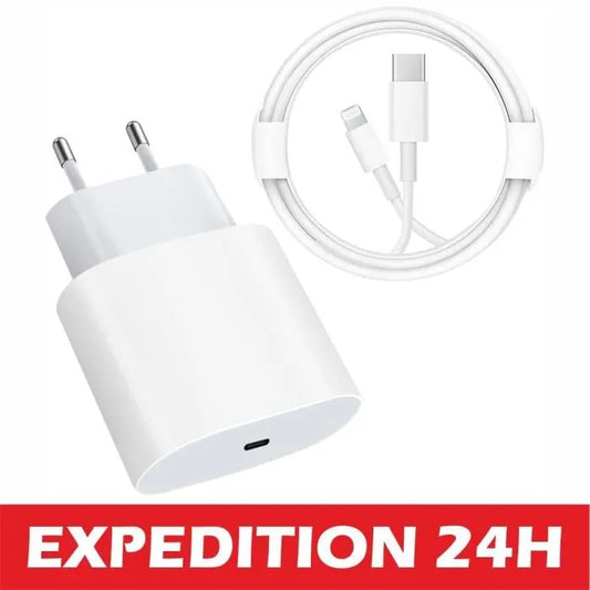 ZISONIX 20W USB-C Fast Charger Cable Adapter for iPhone 13/12/11/XR/Xs/Max/8/7