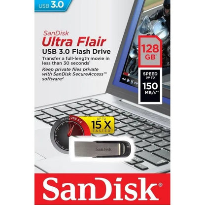 Sandisk ULTRA FLAIR 3.0 128GB USB Flash Drive