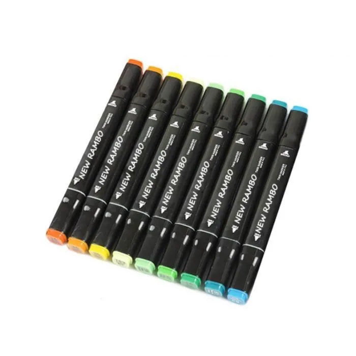 80 Colors Alcohol Markers Dual Tip Permanent Markers, Animation Art Sketch Marker